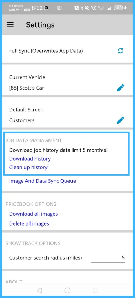 Download history and Clear up history