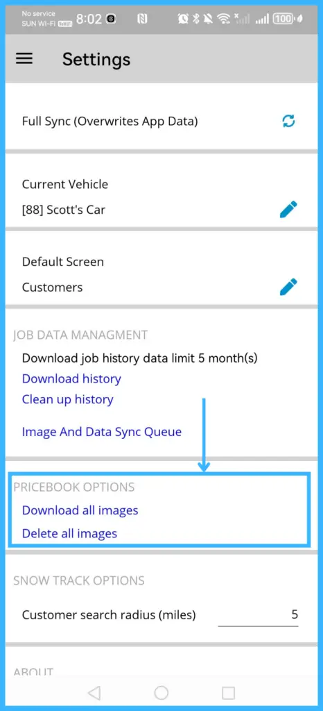 Pricebook Download Images and Delete Images
