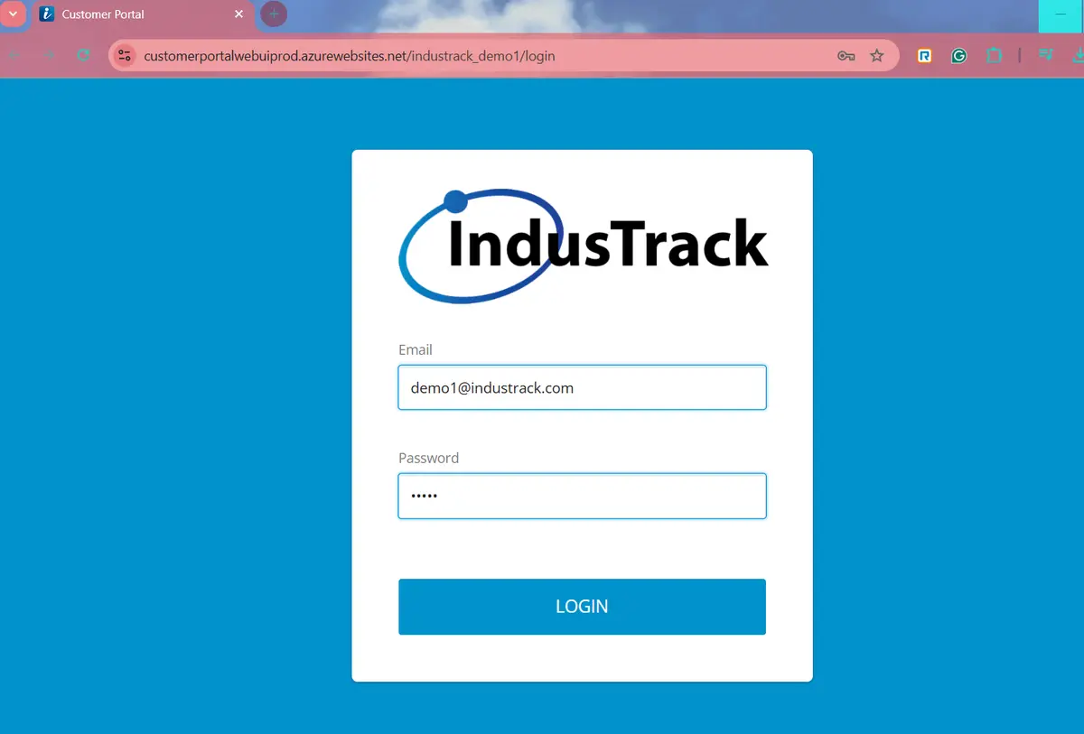 What customers see after the Client Portal is turned on